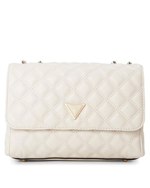 Guess Black Giully Flap Cross Body Bags