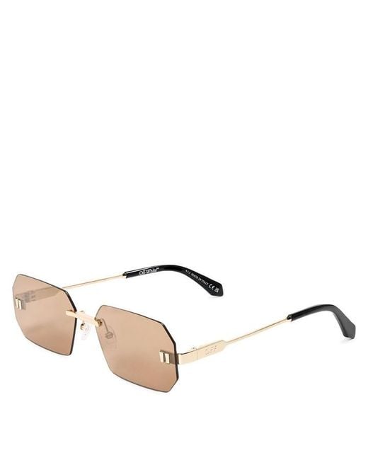 Off-White c/o Virgil Abloh Metallic Off Independance Sungl 99