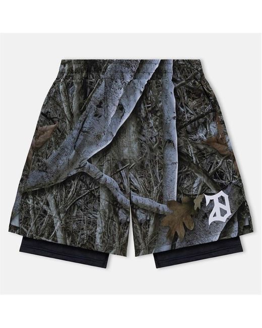 28 CLUB Gray Performance Gym Shorts for men