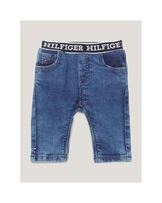 Tommy Hilfiger Blue Baby Monotype Denim Pants