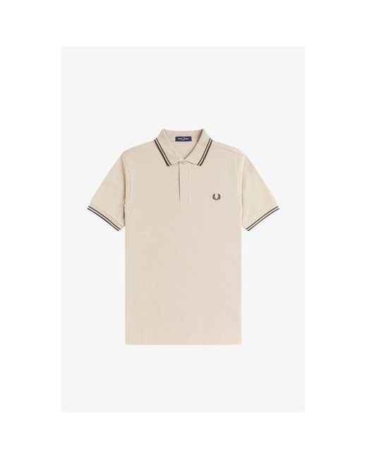 Fred Perry Green Short Sleeve Twin Tipped Polo Shirt for men