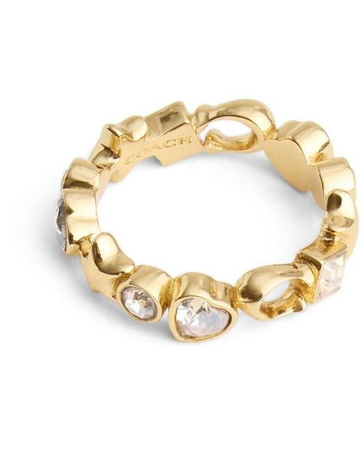 COACH Metallic Chain Rings Jewellery