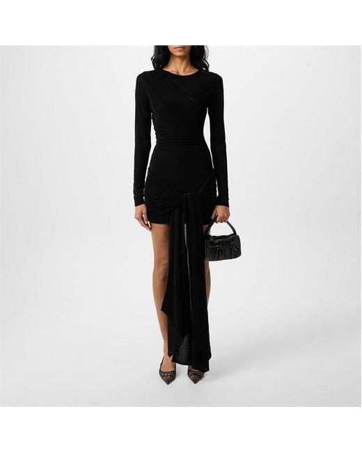 Bardot Black Cassidy Tie Front Dress