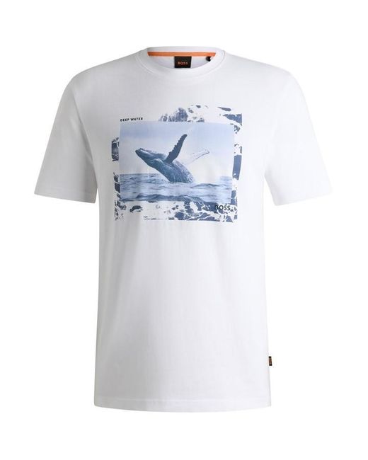 Boss Blue Dunetrace Regular Fit T-Shirt for men