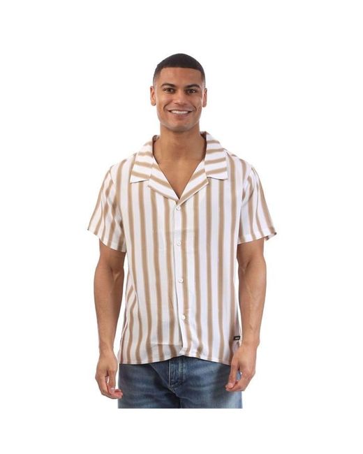 Boss White Regular Fit Beach Shirt for men