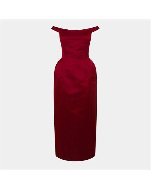 Magda Butrym Red Floor-Length Maxi Dress