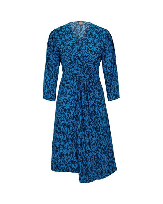 Boss Blue Danottea Long Maxi Dress