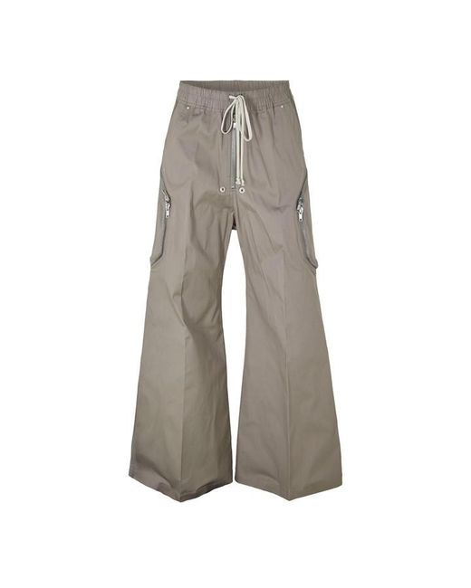 Rick Owens Gray Heizer Belaspnt Cargo Trousers for men