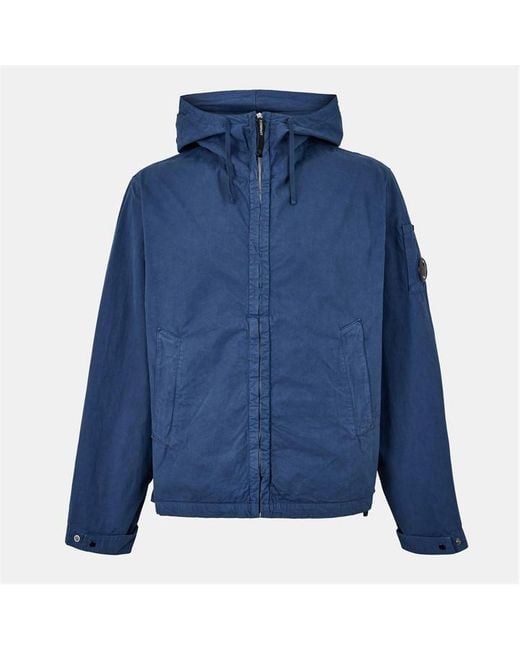 C P Company Blue Garment Dyed Jacket for men