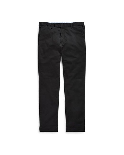 Polo Ralph Lauren Black Flat Chino Trousers for men