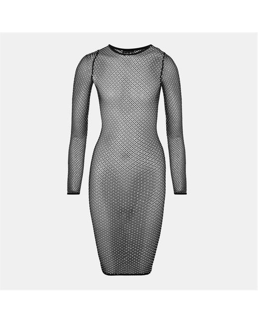 Balenciaga Gray Stretch Bodycon Dress