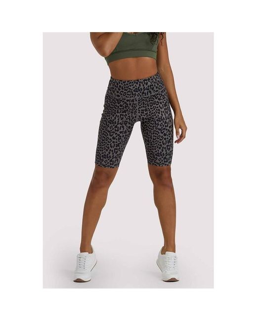 Wolf & Whistle Green Eco Dusty Leopard Shorts