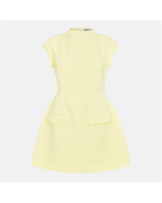 Odd Muse Yellow Cap Sleeve Mini Dress