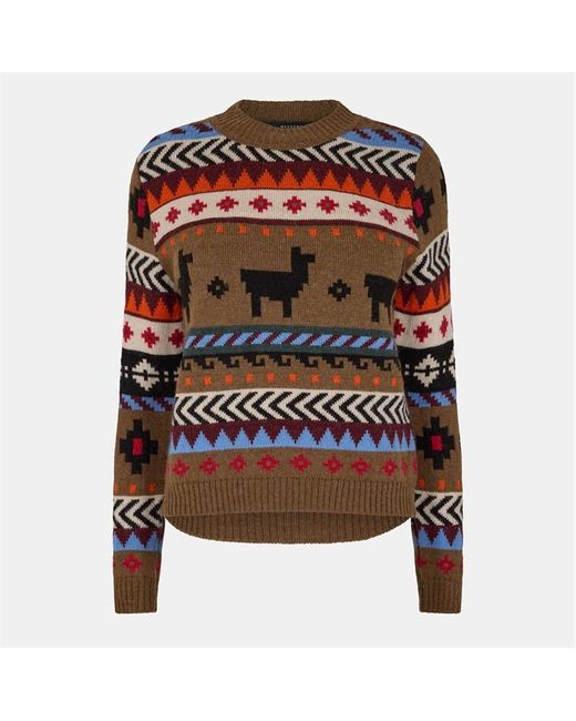 Weekend by Maxmara Brown Quirite Crew Neck Jumper