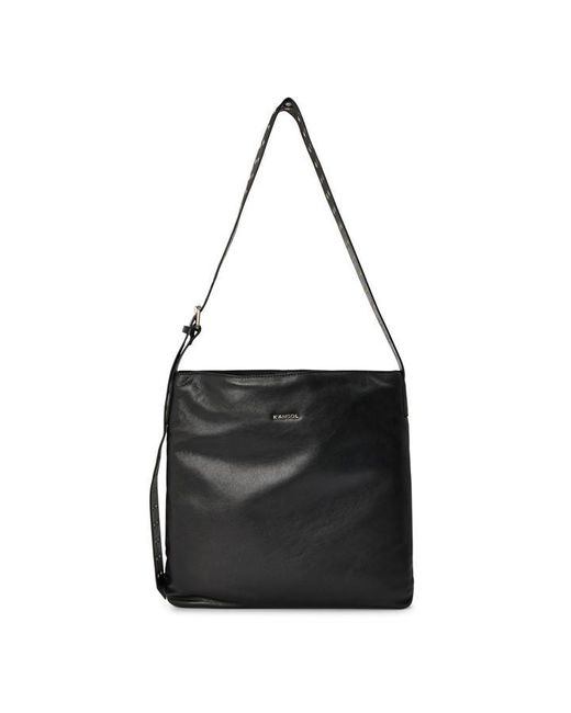 Kangol Black Suede Cross Body Bag