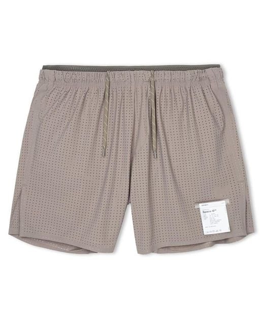 Satisfy Gray Space-O 5 Running Shorts for men