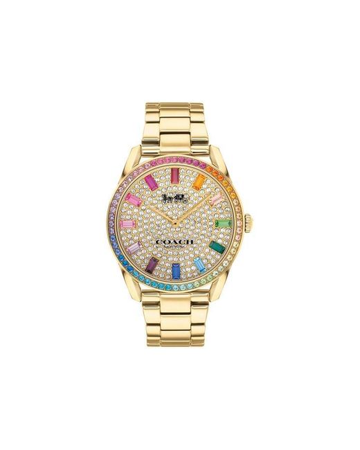 COACH Metallic Plated Preston Watch