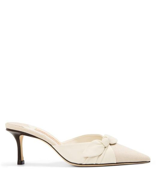 Jimmy Choo Natural Heeled Mules