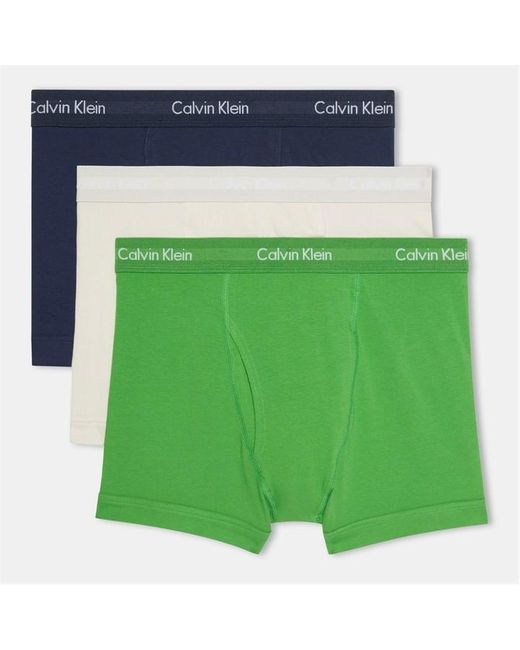 Calvin Klein Blue Cotton Stretch Boxer Shorts for men