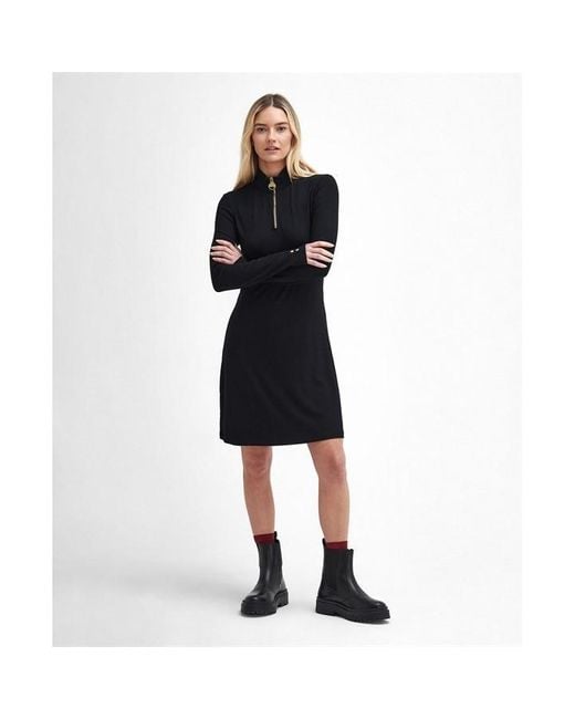 Barbour Black Hailey Mini Dress