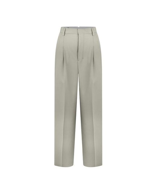 AMI Gray Tailored Trouser