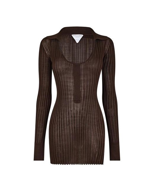 Bottega Veneta Brown Knitted Crew Neck Jumper