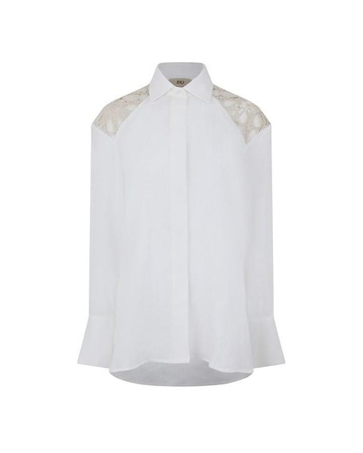 JBQ White Haven Long Sleeve Plain Relaxed Fit Shirt
