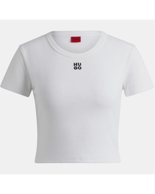 HUGO White Logo T-shirt