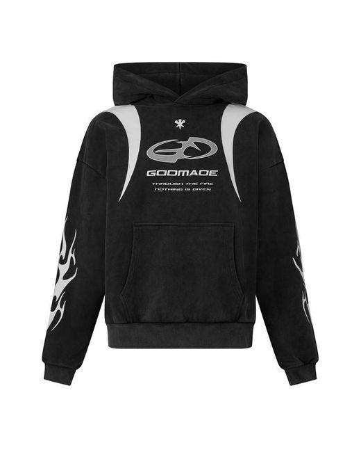 God Made Black Rtp Hd Overhead Hoodie for men