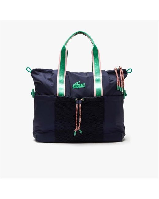 Lacoste Blue Large Sports Duffle Bag for men