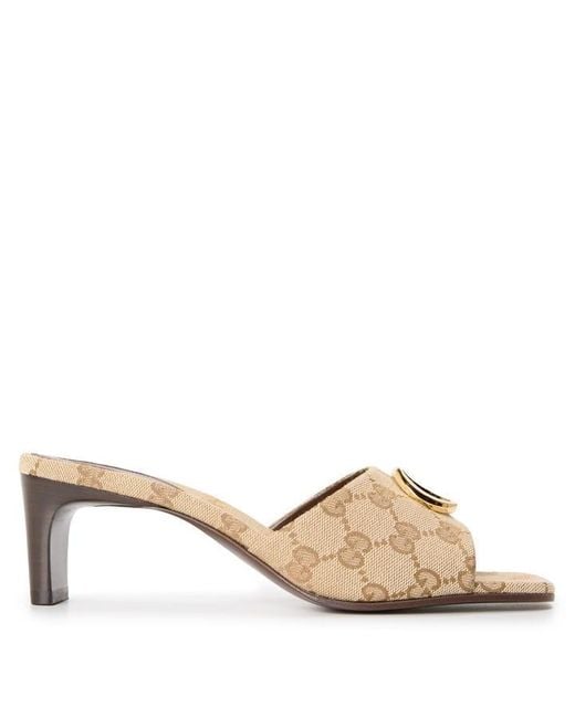 Gucci Brown 55H Gg Mule Ld64