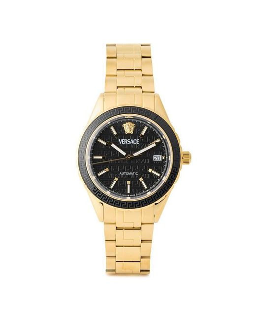 Versace Metallic Hellenyium Auto Analogue Quartz Watch