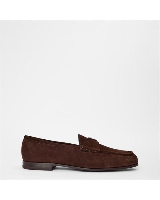 Prada Brown Italian Craftsmanship Loafers for men