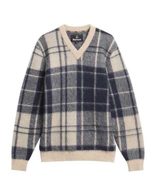 Barbour Gray B.Li Hunham V-Neck Sn64 for men