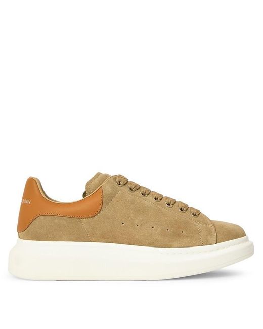 McQueen Natural Oversized Leather Trainers for men