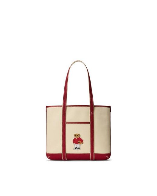 Polo Ralph Lauren Red Bear Tote Bag