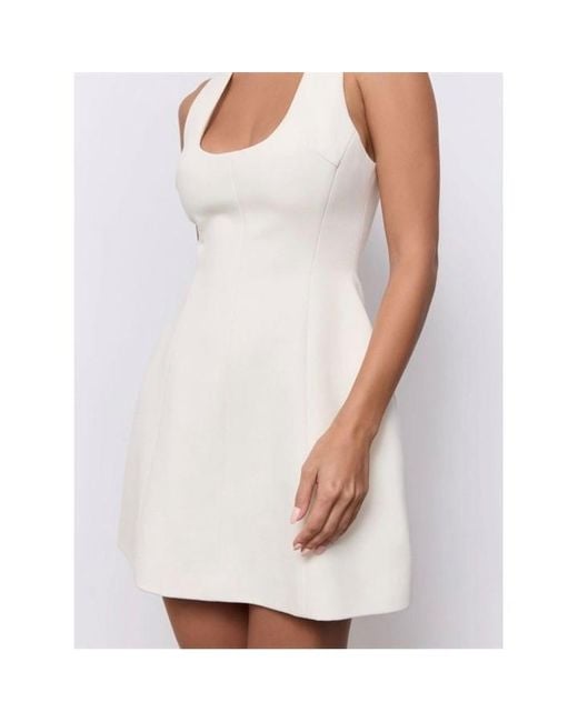 Odd Muse White Cotton Mini Dress