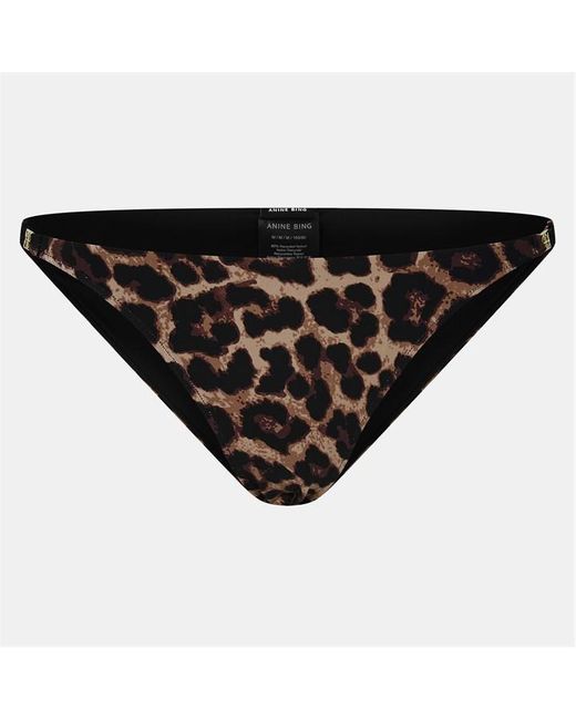 Anine Bing Black Bellamy Tanga Bikini Bottoms
