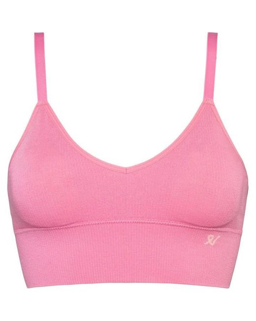 Nudea Red Seamless Bralette Tencel Seamless