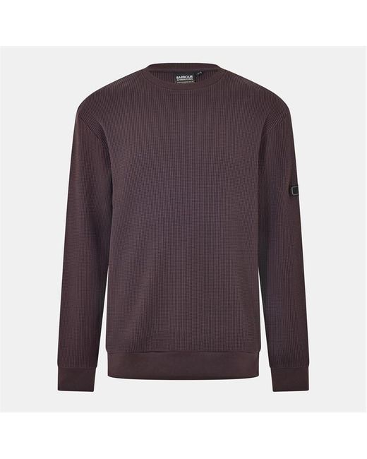 Barbour Purple Curve Crew Sweatshirt for men