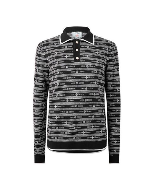 Casablanca Black Casa Wordmark Ls P Sn63 for men