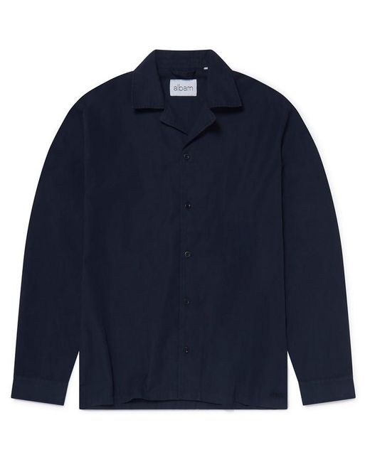 Albam Blue Long Sleeve Plain Shirt for men