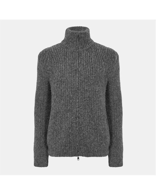 Moncler Gray Textured Cardigan for men
