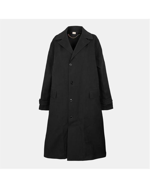 Gucci Water-Resistant Double-Breasted Belted Trench Coat in Black