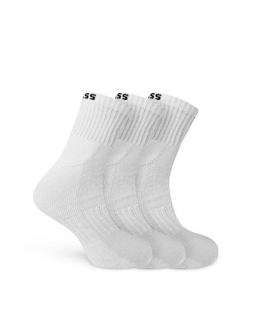 Boss White Quarter Sock for men