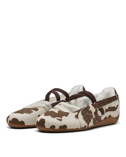 PUMA Brown Speedcat Ballet Pumps