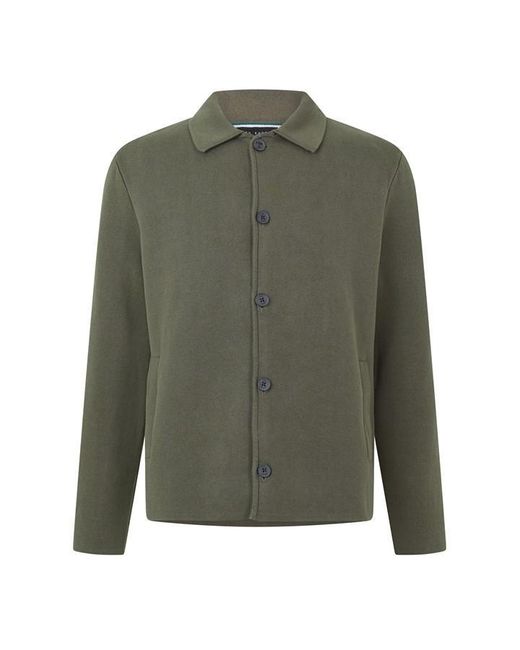 Ted Baker Brown Knitted Quilted Hybrid Jacket for men