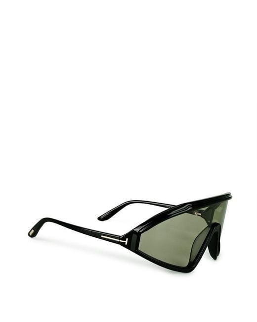 Tom Ford Black Lorna Shield-frame Sunglasses for men