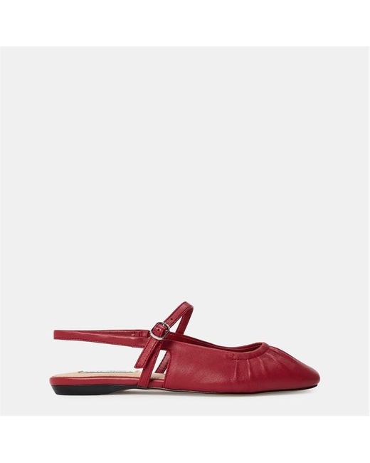 Steve Madden Red Garson Flat Sandals
