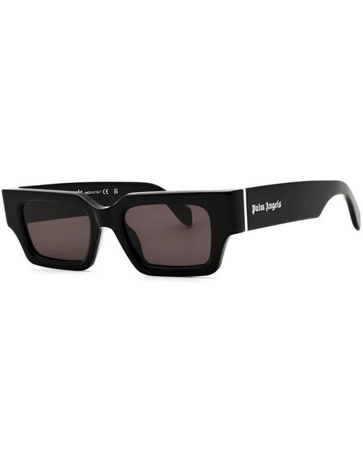 Palm Angels Black Hyde Rectangle Sunglasses